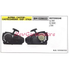 Avviatore messa in moto motore motosega CJ 300 300C J330 CASTELGARDEN 83058037 | NewgardenParts.com