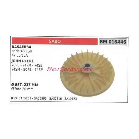 Radnabenlüfter für Rasentraktor Rasenmäher Mäher SERIE 43 ESH SABO 016446 | NewgardenParts.com