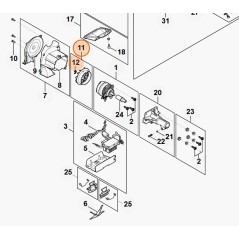 Ventilador cortasetos modelos HLA135 ORIGINAL STIHL HA046003200 | NewgardenParts.com