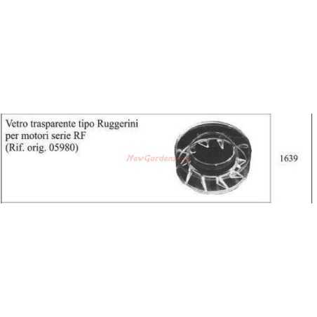 RUGGERINI clear glass for walking tractor RF 1639 | NewgardenParts.com