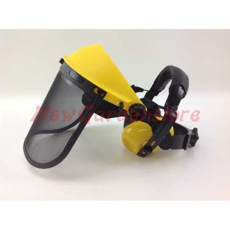 Professional eye protection mesh visor and ear muffs 600299