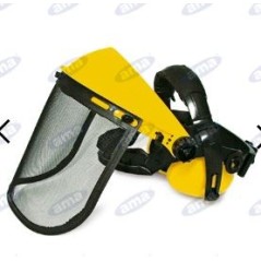 Visiera protettiva professionale con schermo in rete e cuffie AMA | NewgardenParts.com