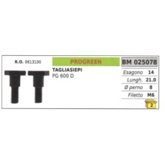 Vis d'embrayage PROGREEN taille-haie PG600D 0613100 hexagone 14 mm longueur 21,0 mm