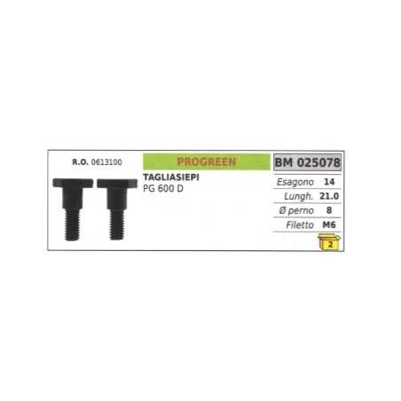 Vite frizione PROGREEN tagliasiepe PG600D 0613100 esagono 14mm lunghezza 21,0mm | NewgardenParts.com