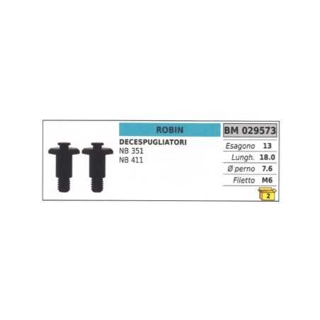 Tornillo embrague desbrozadora ROBIN NB 351 NB 411 hexágono 13 mm longitud 18,0 mm | NewgardenParts.com