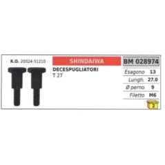 Vite frizione SHINDAIWA decespugliatore T27 20024-51210 esagono 13mm Øperno 9mm | NewgardenParts.com