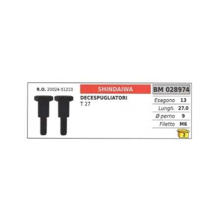 Vite frizione SHINDAIWA decespugliatore T27 20024-51210 esagono 13mm Øperno 9mm | NewgardenParts.com