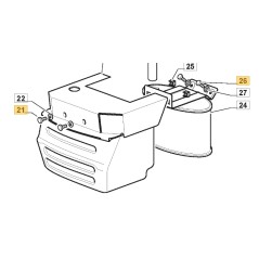 Vite ORIGINALE STIGA trattorino tagliaerba 1228h - 1328h - 1436h 112792611/0 | NewgardenParts.com
