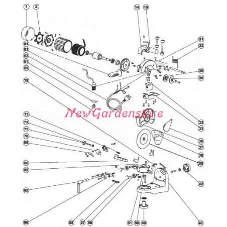 Adjusting screw for chain sharpener stop professional black NEW GARDEN STORE 040052 | NewgardenParts.com