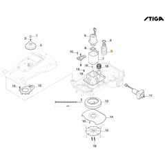 Vite regolazione lama ORIGINALE STIGA robot rasaerba tagliaerba g300 322784956/1 | NewgardenParts.com