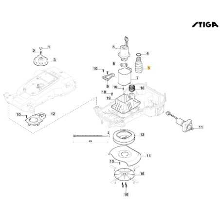 Vite regolazione lama ORIGINALE STIGA robot rasaerba tagliaerba g300 322784956/1 | NewgardenParts.com