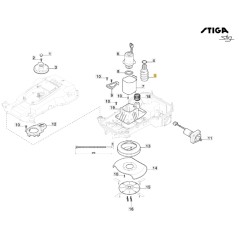 Vite regolazione lama ORIGINALE STIGA robot rasaerba tagliaerba stig 322784956/0 | NewgardenParts.com
