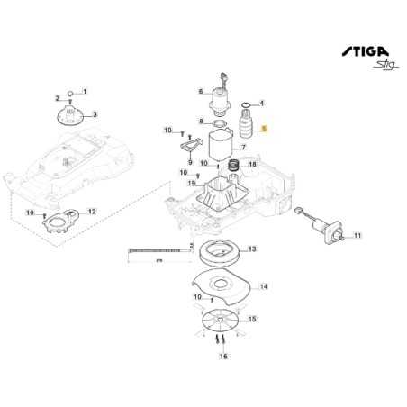 Vite regolazione lama ORIGINALE STIGA robot rasaerba tagliaerba stig 322784956/0 | NewgardenParts.com