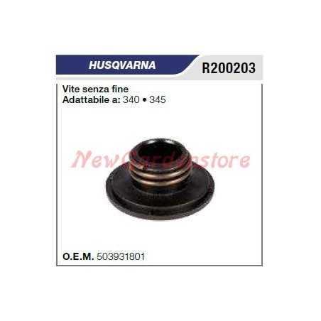 Endless screw oil pump HUSQVARNA chainsaw 340 345 R200203 | NewgardenParts.com