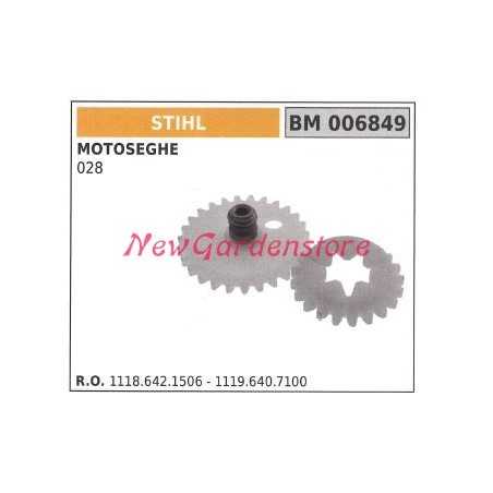 Bomba de aceite de tornillo sin fin STIHL para motosierra 028 006849 | NewgardenParts.com