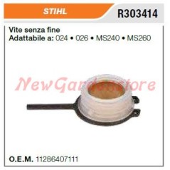 End screw oil pump STIHL chain saw 024 026 MS240 MS260 R302414 | NewgardenParts.com