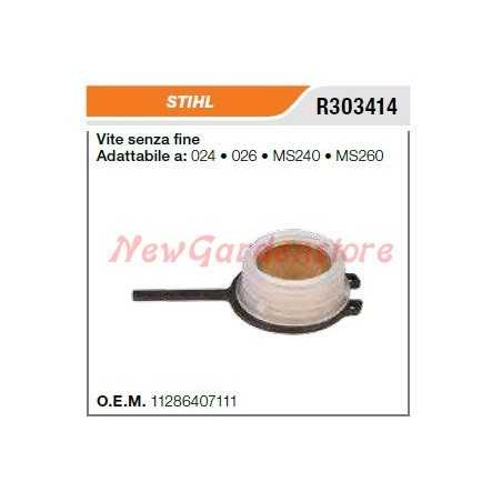 Bomba de aceite de tornillo sin fin STIHL motosierra 024 026 MS240 MS260 R302414 | NewgardenParts.com