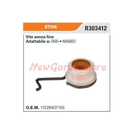 Bomba de aceite de tornillo sin fin STIHL motosierra 066 MS660 R303412 | NewgardenParts.com