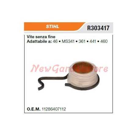 Bomba de aceite de tornillo sin fin STIHL motosierra 46 MS341 361 460 R303417 | NewgardenParts.com
