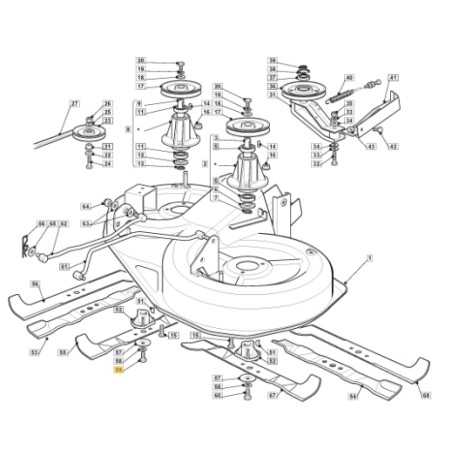 Blade support screw for lawn tractor models 1235M ORIGINAL STIGA 112735695/1 | NewgardenParts.com