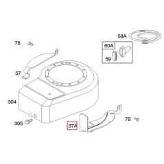 Volano di protezione trattorino tagliaerba ORIGINALE BRIGGS & STRATTON 691209 | NewgardenParts.com
