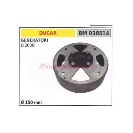 Magnetic flywheel DUCAR generator D 2000i Ø 150mm 038514 | NewgardenParts.com