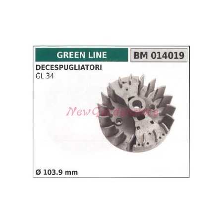 Magnetic flywheel GREEN LINE brushcutter GL 34 Ø 103.9mm 014019 | NewgardenParts.com