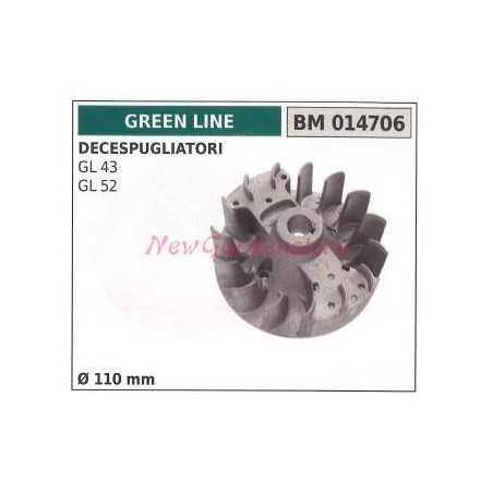 Magnetic flywheel GREEN LINE brushcutter GL43 52 Ø 110mm 014706 | NewgardenParts.com