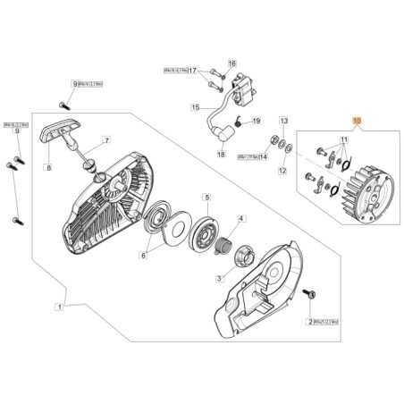 Original flywheel OLEOMAC for chainsaw GST 360 50270164AR | NewgardenParts.com