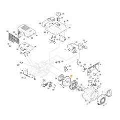 Volano ORIGINALE STIGA per motore LC 170 FDS 118551327/0 | NewgardenParts.com