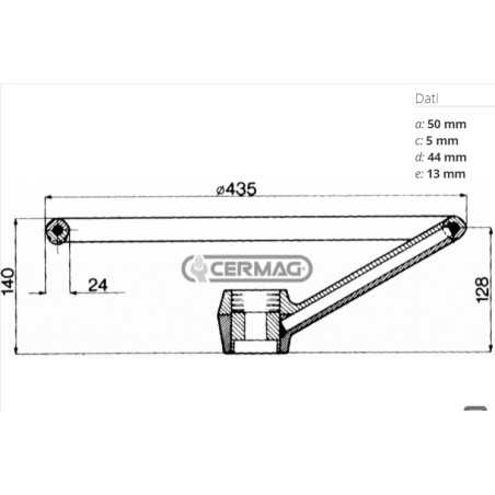 Volante di guida diametro 435 mm trattore agricolo LANDINI VALPADANA GOLDONI