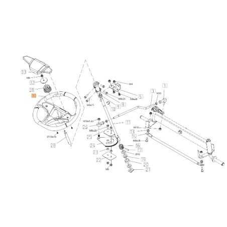 Steering wheel lawn mower models OM102R/16K ORIGINAL EMAK TS000284R | NewgardenParts.com