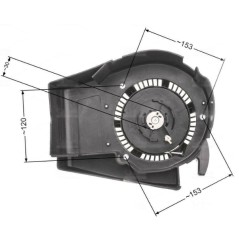 Avviatore messa in moto ORIGINALE STIGA ALPINA motore rasaerba COLLECTOR 53 | NewgardenParts.com