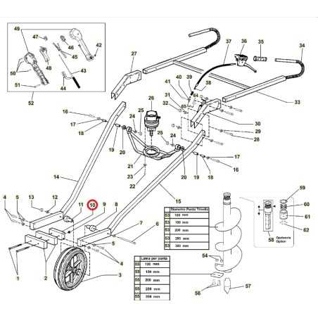 ORIGINAL ACTIVE kleiner Rahmen Ballast ORIGINAL Erdbohrer Modelle t152 020772 | NewgardenParts.com