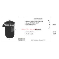 ACME oil filter for walking tractor ADN45W 48W 54W 2087 | NewgardenParts.com