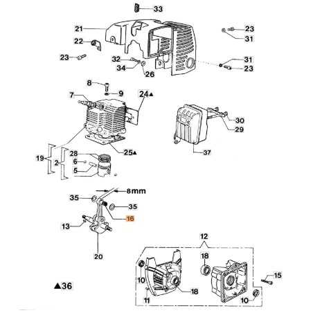 Cuscinetto decespugliatore modelli 433BP 435BP ORIGINALE OLEOMAC 072700046R | NewgardenParts.com