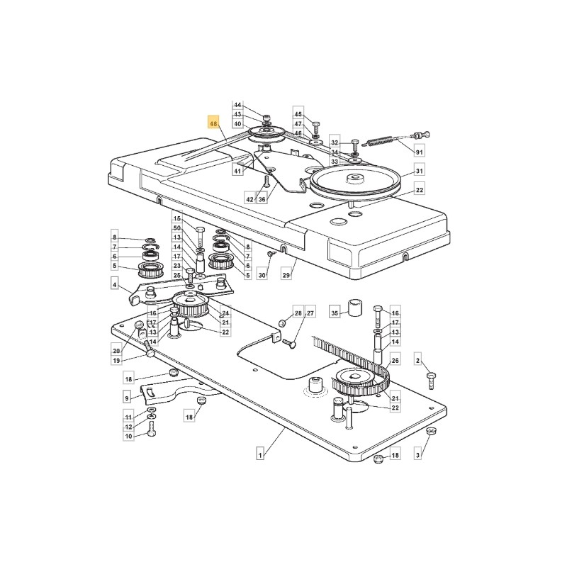 Cinghia trapezoidale trattorino modelli 1540H 1540M ORIGINALE STIGA 135062811/0