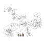 Retenedor de clavija ORIGINAL STIGA para motor LC 170 F - AS 56 P - SM70 118551201/0