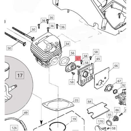 Colector ORIGINAL BLUEBIRD para motosierra CS 590 CS590-57 | NewgardenParts.com
