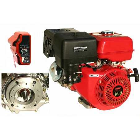 LAUNTOP VOLLKRAFTSTOFFMOTOR MIT KONISCHER WELLE WELLE 23 mm 420 cc Elektrostart | NewgardenParts.com