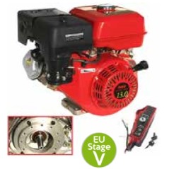 LAUNTOP MOTEUR A ESSENCE COMPLET AVEC ARBRE CONIQUE 23 mm 420 cc démarrage électrique