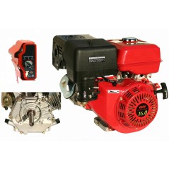 LAUNTOP VOLLSTÄNDIGER GASMOTOR MIT ELEKTRISCHEM START 420 ccm 16 PS ZYLINDERWELLE horizontal | NewgardenParts.com
