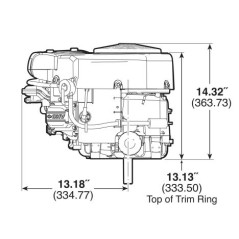 BRIGGS TRACTOR MOWER 656 cc 24 HP twin-cylinder engine | NewgardenParts.com