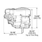 Motore bicilindrico completo BRIGGS TRATTORINO TAGLIAERBA 656 cc da 24 HP