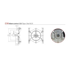 Motore completo diesel motocoltivatore ZANETTI S400C1M conico Ø 23 avv. manuale | NewgardenParts.com