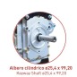 Motore completo diesel S400L10E ZANETTI cilindrico 25.4x99.20 avv. elettrico