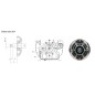 Moteur diesel complet S510DE-T ZANETTI conique réservoir avant démarrage électrique