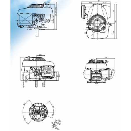 Kompletter Honda GCV160 Motor vertikale Welle 22x60 160cc Benzin Rücklaufstarter