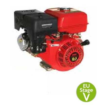 KOMPLETT-MOTOR LAUNTOP PETROL 4T HORIZONTALE ZYLINDERWELLE 270cc | NewgardenParts.com