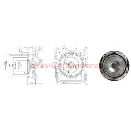 ZANETTI S450F1-EX Konuswellenmotor komplett mit Elektrostart